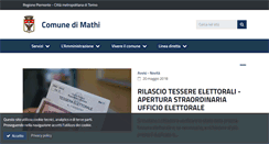 Desktop Screenshot of comune.mathi.to.it